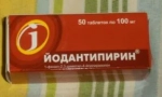 Препарат йодантипірин, коли галочка кусає
